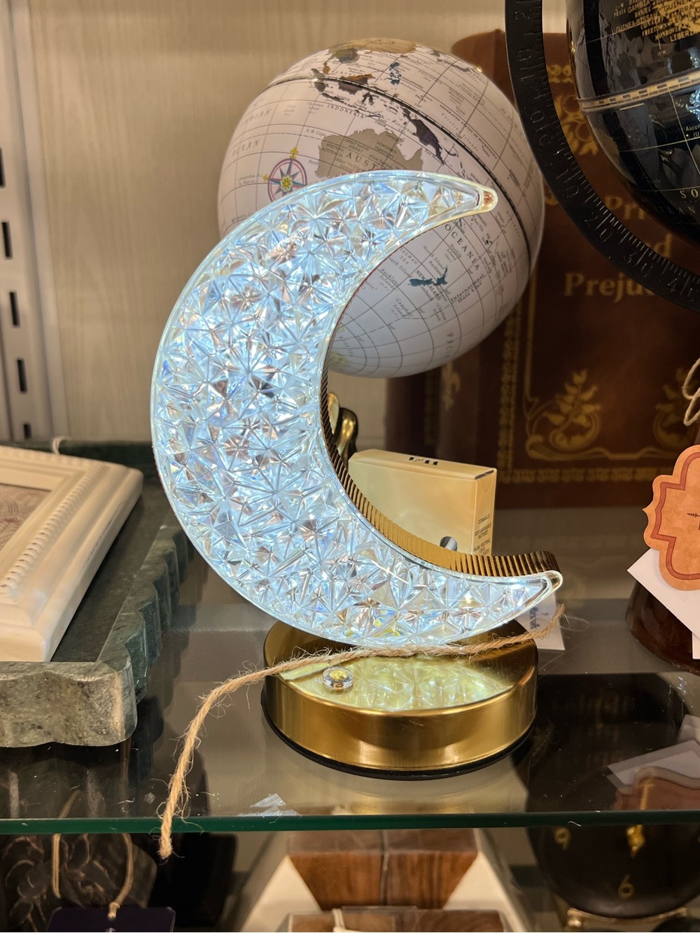 Crescent Moon LED Accent Lamp by W&A Home Decor Halloween